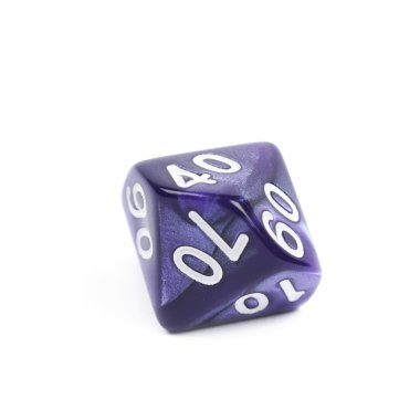 Rol yüzlü zar izole