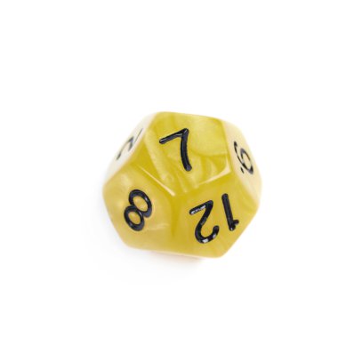 Rol yüzlü zar izole