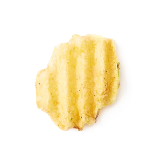 Single potato chip crisp isolated — Stock Photo, Image