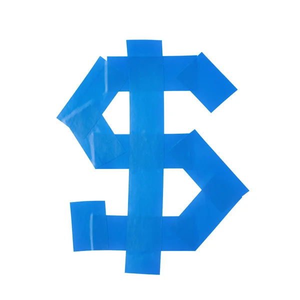 Dollar-Symbol aus Isolierband — Stockfoto