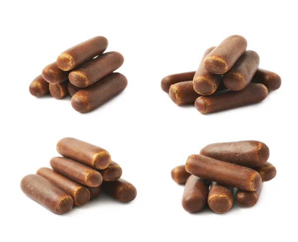 Chocolate coated licorice stick — Stock Photo, Image