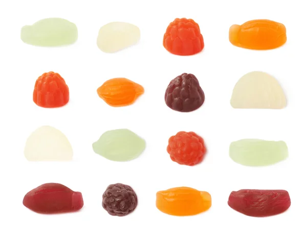 Zestaw cukierki w kształcie owoców — Zdjęcie stockowe
