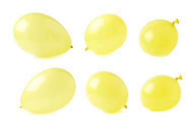 İzole şişirilmiş hava balonları