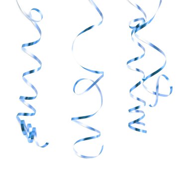 Kıvırcık ve parlak şerit izole