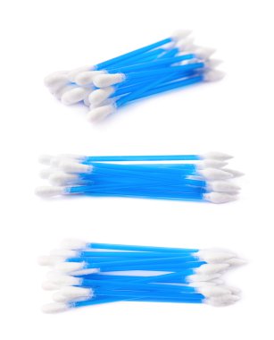 Birden fazla pamuk temizleme bezi yığını