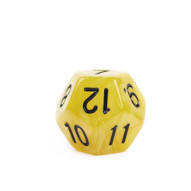 Rol yüzlü zar izole