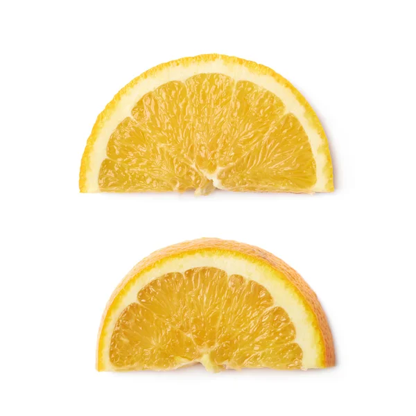 Slice of an orange fruit isolated — Stock Photo, Image