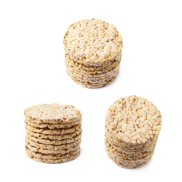 Diyet pirinç kraker izole yığını