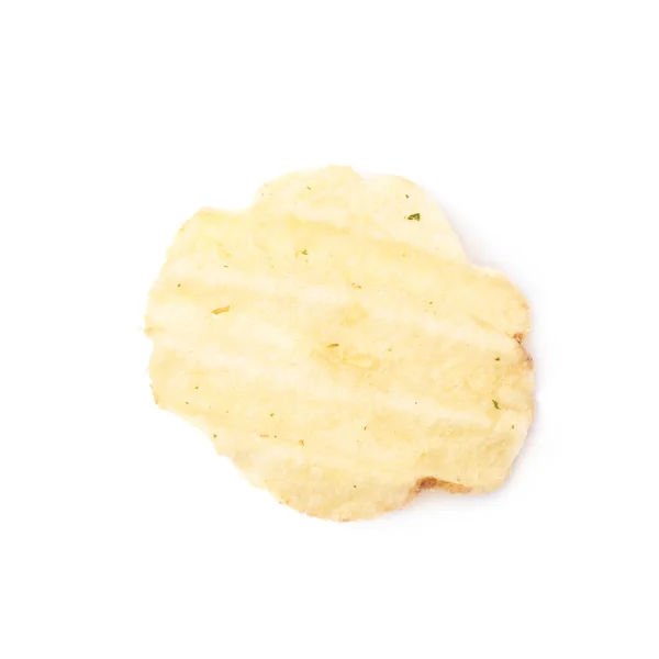 Singola patata patatine croccante isolato — Foto Stock