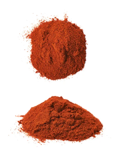 Pile of red paprika powder isolated — Stock Photo, Image