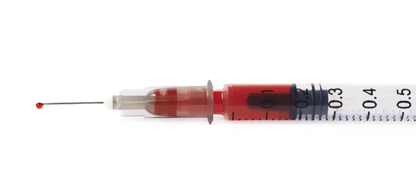 Izolovaná injekční stříkačka — Stock fotografie
