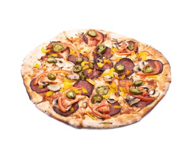 Meksikalı Pizzacı izole