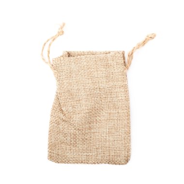 İzole küçük çul çanta