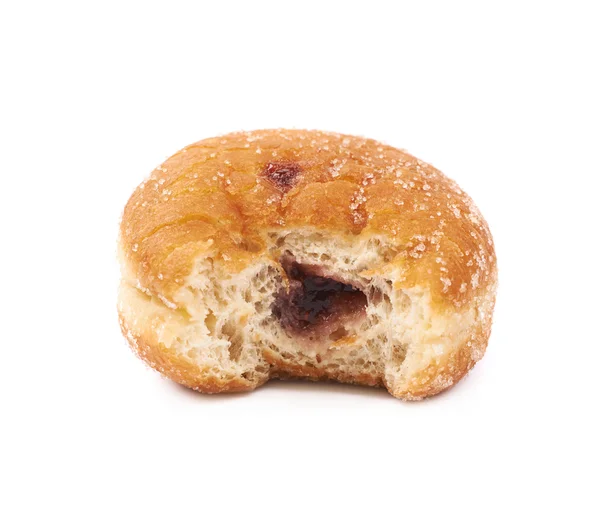 Jam filled doughnut isolated — Stock Photo, Image