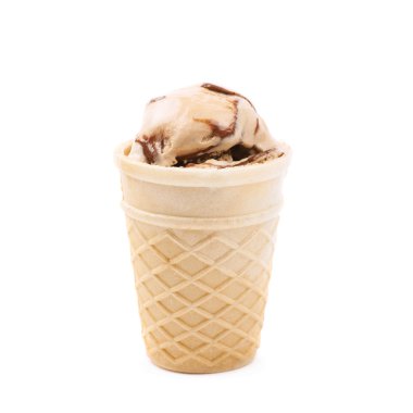 İzole gofret stil gözleme koni