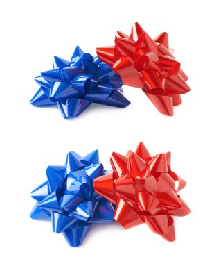 İzole decorational şerit hediye yay