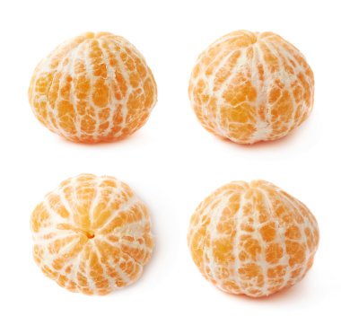 Soyulmuş mandalina izole