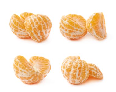 Soyulmuş mandalina izole