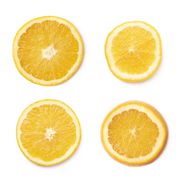 Runde Scheibe einer Orangenfrucht — Stockfoto