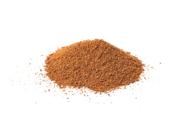 Pile of cinnamon powder isolated — Stock Photo, Image