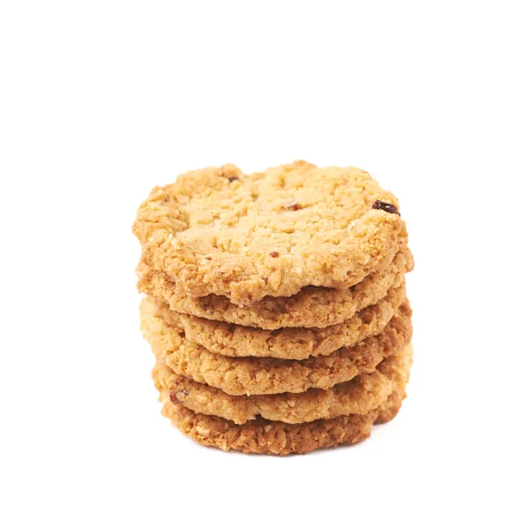 Стопка вівсяного печива ізольована — стокове фото