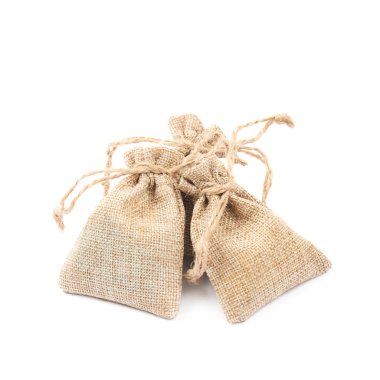 İzole küçük çul çanta