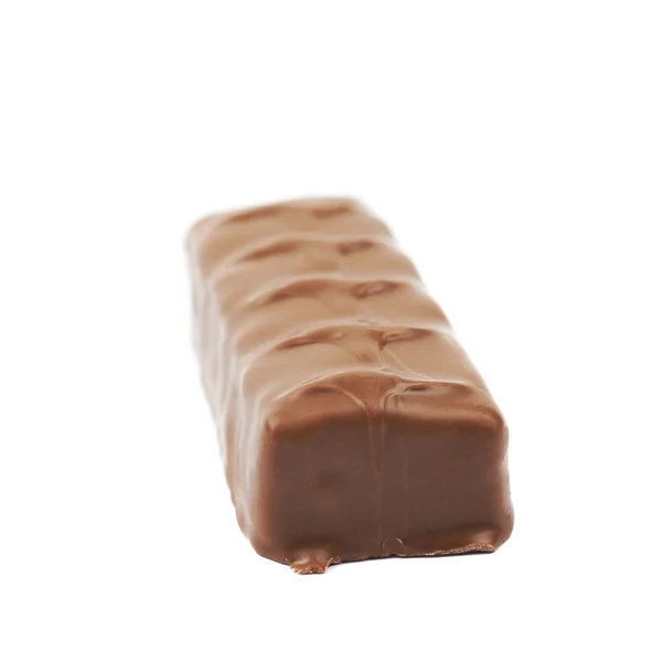 Caramel chocolate bar isolated — Stock Photo, Image