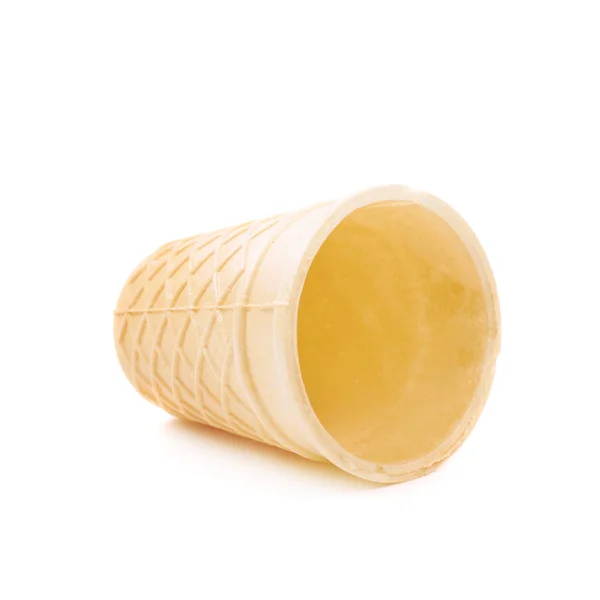 Wafer stil waffle cone isolerade — Stockfoto