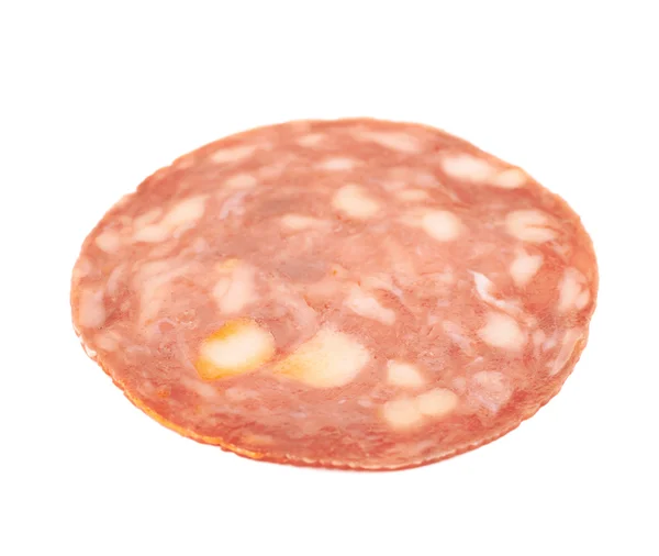 Salsicha italiana salame napoli isolado — Fotografia de Stock