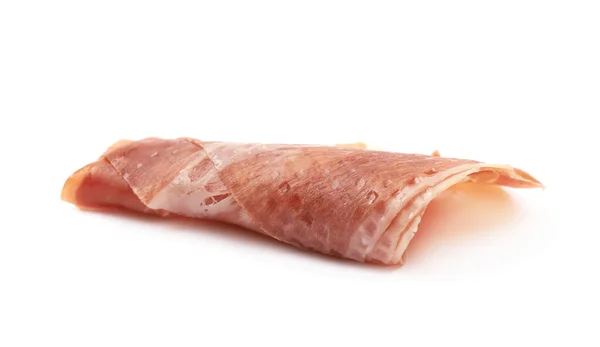 Birden çok jamon dilim izole — Stok fotoğraf