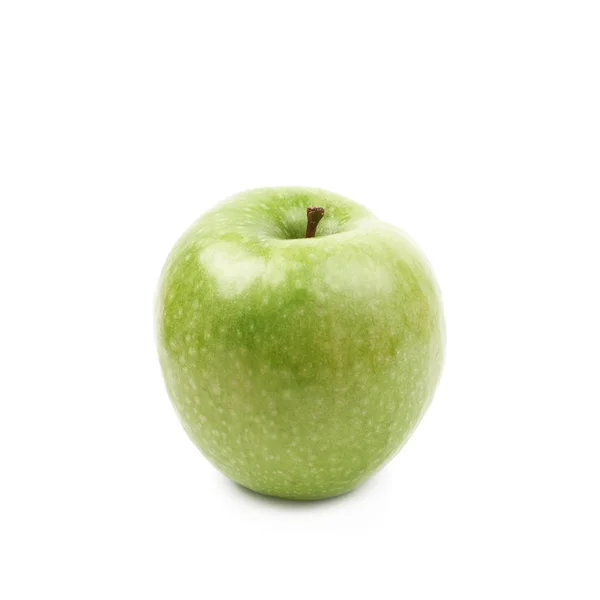 Zielony granny Smith apple na białym tle — Zdjęcie stockowe