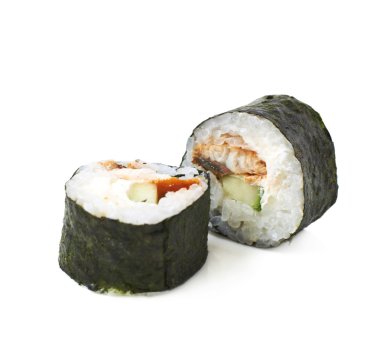 İzole Alaska hosomaki suşi