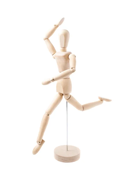 Bambola umana burattino statuetta isolato — Foto Stock