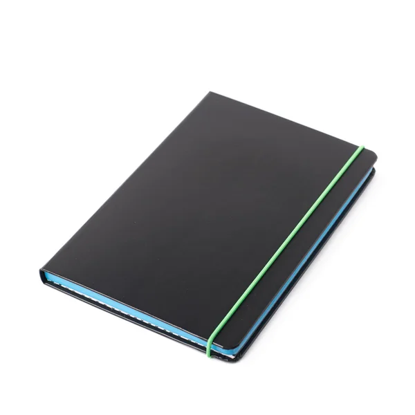 Black note book isolated — Stock Photo, Image