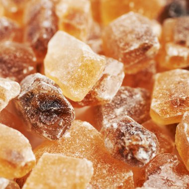 Kahverengi rock şekerle kaplı yüzey