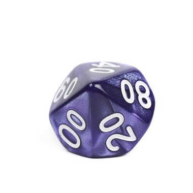 Rol yüzlü zar izole