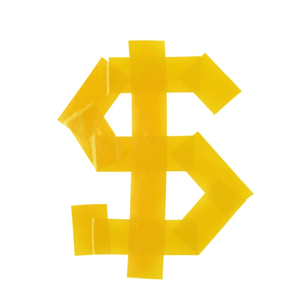 Dollar-Symbol aus Isolierband — Stockfoto