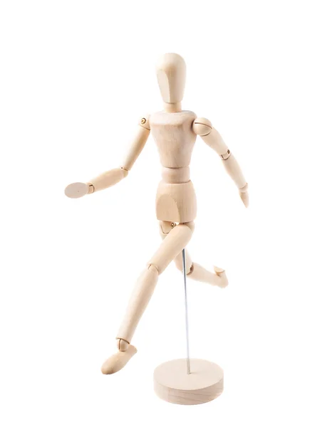 Menselijke pop marionet beeldje geïsoleerd — Stockfoto