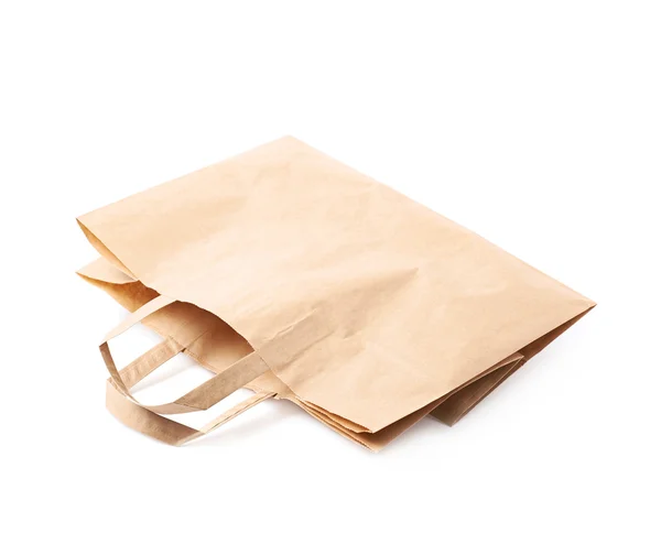 Saco de papel isolado — Fotografia de Stock