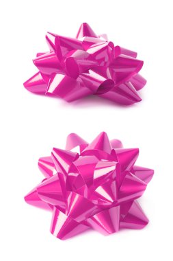 İzole decorational şerit hediye yay