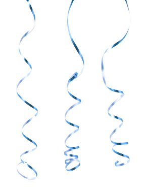 Kıvırcık ve parlak şerit izole