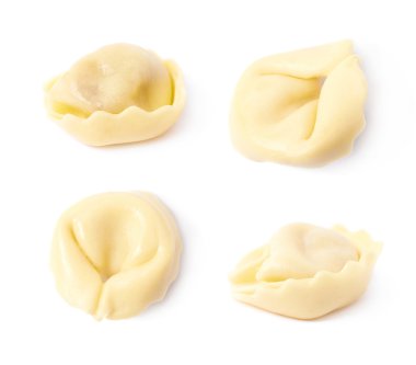 İzole tek mantı hamur tatlısı