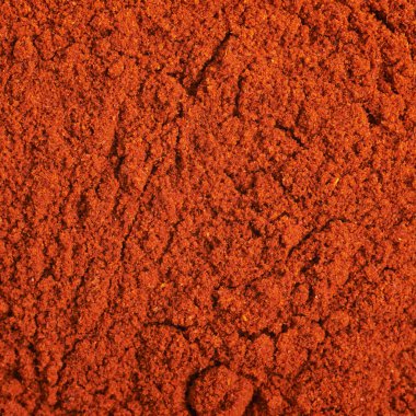 Kırmızı biber tozu ile kaplı yüzey