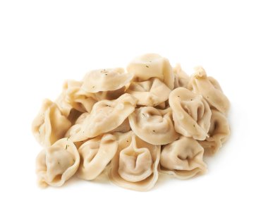 İzole pişmiş köfte yığını