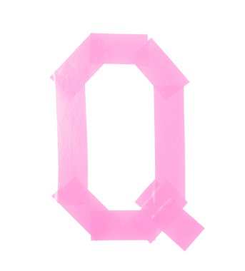 Teyp yalıtım harf Q sembolü yaptı