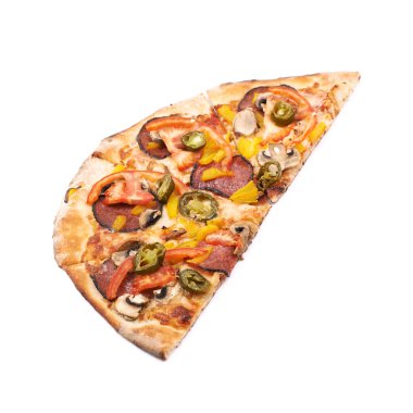 İzole bir Meksikalı Pizzacı yarısı