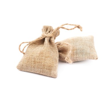 İzole küçük çul çanta