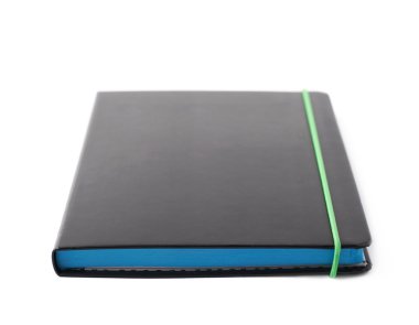 İzole siyah not defteri