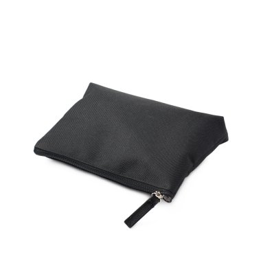 İzole siyah kozmetik çantası