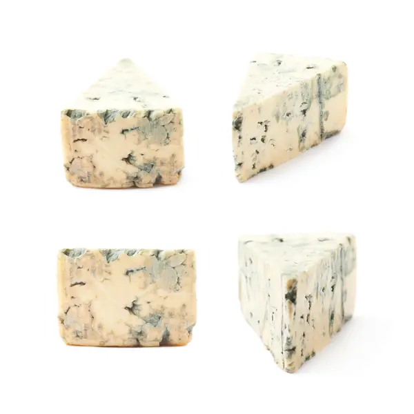 Blue roquefort cheese isolated — Stock Photo, Image